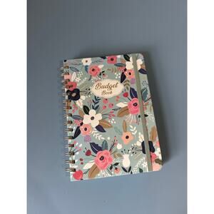 Budgeting book floral cover monthly sections